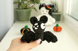 Bat plushie Halloween Crochet Pattern - Amigurumi Bat PDF - Digital Patter Tutorial PDF