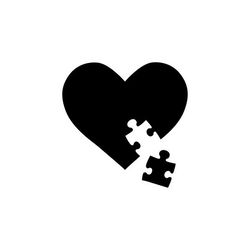 decal sticker puzzle piece heart svg