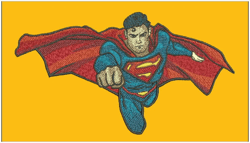 Superman Embroidery template/File/Digital download / Patch design / For shirts, jackets, jeans, towels, Instant Download