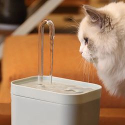 Ultra-Quiet Cat Water Fountain Filter Smart Automatic Pet Dog Water Dispenser and Burnout Prevention Pump1.5L