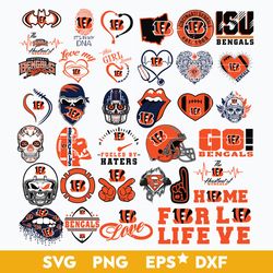 Cincinnati Bengals SVG Bundle, Cincinnati Bengals SVG, NFL SVG, PNG DXF EPS File