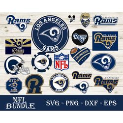 Los Angeles Rams SVG Bundle, Los Angeles Rams SVG, NFL SVG, PNG DXF EPS Digital File