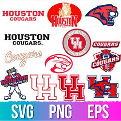 Houston Cougars Svg Bundle, Houston Cougars Svg, Sport Svg, Ncaa Svg
