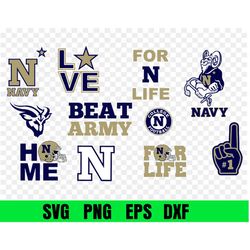 Navy Midshipmen Football Team svg, Navy Midshipmen Svg, N C A A SVG, Logo bundle Instant Download