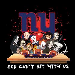 Horror You Can't Sit With Us New York Giants NFL Svg, New York Giants Svg, Football Svg, NFL Team Svg, Sport Svg