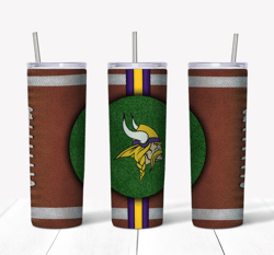 Minnesota Vikings Football Tumbler PNG, Tumbler wrap, Straight Design 20oz Skinny Tumbler PNG, Instant download