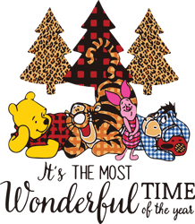 It's the most wonderful time of the year pooh svg, Winnie Pooh Svg, Pooh Svg, dxf, eps, jpg, digital download