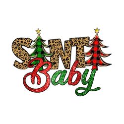 Santa Baby Svg, Family matching christmas Svg, Xmas Svg, Buffalo plaid Svg, Christmas logo Svg, Instant download