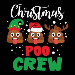 Christmas Poo Crew svg, Christmas Poop Emoji svg, Poop Rudolph svg, Christmas, Logo Christmas Svg, Instant download