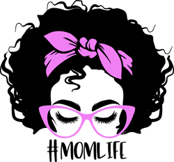 Momlife svg, Messy bun svg, Mom skull svg, Mom Svg, Afro woman Svg, Messy bun with glasses Svg, Instant download-26