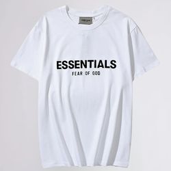 Essentials Fear of God Tee -Streetwear Oversized T-Shirt - Unisex High Street Fashion - Minimalist Logo Crew Neck Shirt