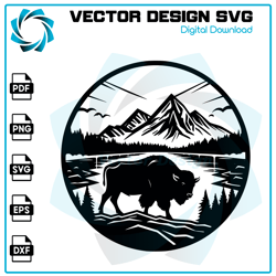Buffalo SVG, Buffalo PNG, Buffalo vector, Buffalo, Vector, SVG, Trending SVG, Digital Files