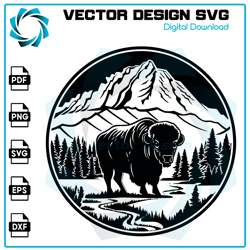 Buffalo SVG, Buffalo PNG, Buffalo vector, Buffalo, Vector, SVG, Trending SVG, Digital Files 1