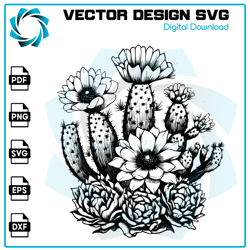 Cactus Desert SVG, Cactus Desert PNG, Cactus Desert vector, Cactus Desert, Vector, SVG, Trending SVG, Digital Files 1
