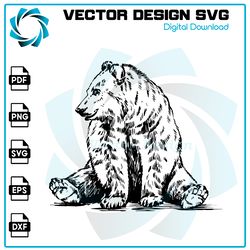 bear svg, bear png, bear vector, bear, svg, png, eps, digital download.