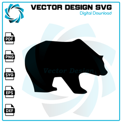 Bear SVG, Bear PNG, Bear Vector, Bear, SVG, PNG, EPS, digital download 6
