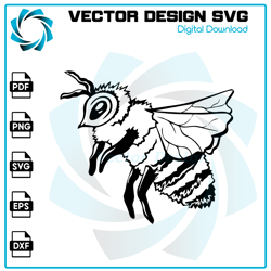 Bee SVG, Bee PNG, Bee Vector, Bee, SVG, PNG, EPS, digital download 26
