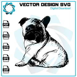 Bulldog SVG, Bulldog PNG, Bulldog Vector, Bulldog, SVG, PNG, EPS, digital download 7