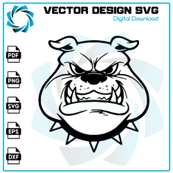 Bulldog SVG, Bulldog PNG, Bulldog Vector, Bulldog, SVG, PNG, EPS, digital download 20