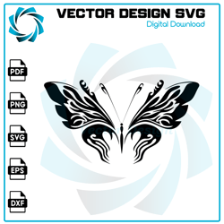 Butterfly SVG, Butterfly PNG, Butterfly Vector, Butterfly, SVG, PNG, EPS, digital download 2