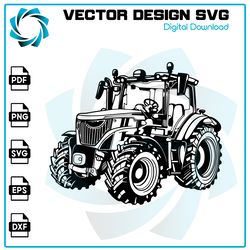 Farm Tractor Svg, Tractor Svg, Tractor Clipart, Farmer Svg, Tractor Cricut, Tractor Cut Files, Tractor Shirt Svg, Farm L