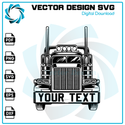 Semi Truck Svg, Truck Svg, Big Truck Clipart, Truck Svg, Truck Cricut, Truck Cutfile, Truck Driver Vector, Us Big Truck