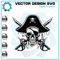 Pirate Skull Svg, Pirate Svg, Pirate Ship Svg, Skull Octopus Svg, Pirate Skull Clipart, Pirate Criuct, Pirate Shirt, Pir