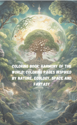 Coloring book: Harmony of the world: coloring pages inspired by nature, ecology, space and fantasy.
