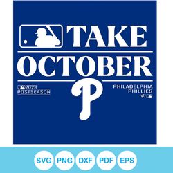 Philadelphia Phillies Take October 2023 Postseason SVG File