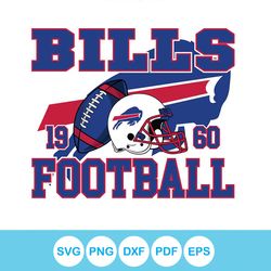 Vintage Bills Football Helmet SVG Digital Download