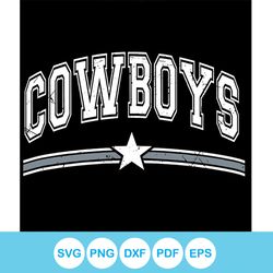 Retro Cowboys Football Svg Cricut Digital Download