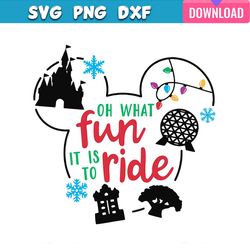 oh what fun it is to ride christmas svg bundle for