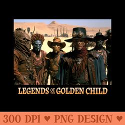 legends of the golden child - sublimation graphics png