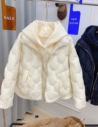 Stay Warm and Stylish: Women's Duck Down Jacket with Hood