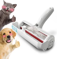 Pet Hair Remover - Lint Roller for Pet Hair - Cat and Dog Hair Remover for Couch, Furniture, Carpet, Car Seat, Reusable Roller W/Self-Cleaning Base - Upgraded Animal Fur Removal Tool