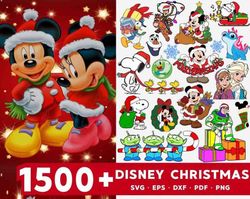 Plus 1500 Disney christmas svg mega bundle