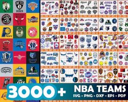 Plus 3000 NBA Teams SVG Bundle