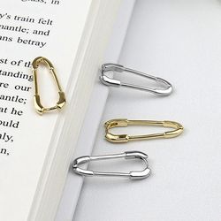 2021 New Design Feeling Classic Pin Shape Gold Drop Earrings For Woman Halloween Party Gothic Girls Fashion Jewelry