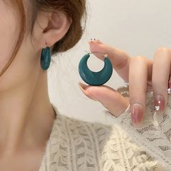 new oil drop earrings temperament fashion new ear ring simple geometric ear buckle exquisite female ear ornaments
