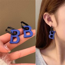 personalized letter b earrings the new stylish high end earrings are designed for womens wedding party earrings