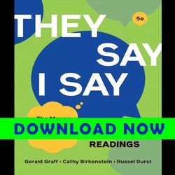 They Say I Say with Readings 5th Ed