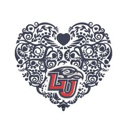 Liberty University heart embroidery design, Sport embroidery, logo sport embroidery, Embroidery design, NCAA embroidery