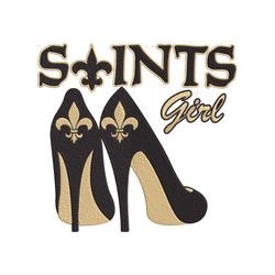 Girl New Orleans Saints embroidery design, New Orleans Saints embroidery