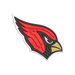 Arizona Cardinals Birds Embroidery logo for Cap,logo Embroidery