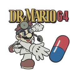 Mario Pill Embroidery, Embroidery File, Embroidery Design