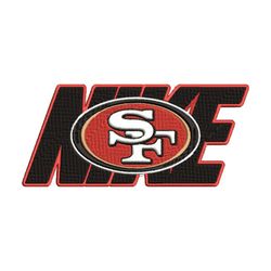 NFL San Francisco ers, Nike NFL Embroidery Design, NFL Team Embroidery Design
