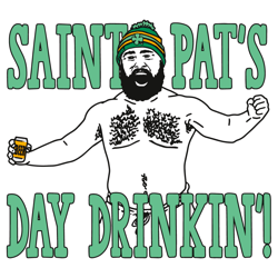 Saint Pats Day Drinkin Jason Kelce Svg Digital File