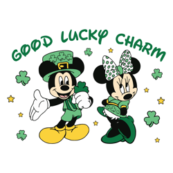 Micky Minnie Good Lucky Charm Svg Digital File