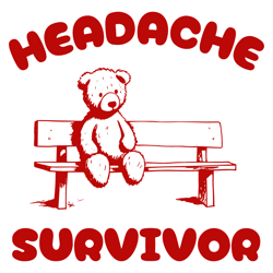 Headache Survivor Funny Bear Svg File