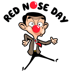 Red Nose Day Funny Mr Bean Svg File